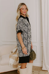 Brunch Plans Ready Eyelet Mini Dress in Black