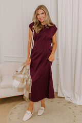 Soho Penthouse Midi Dress in Windsor Wine