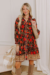 Boho Chic Floral Mini Dress