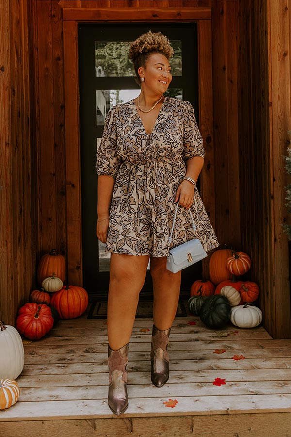 Wishful Weekend Floral Mini Dress Curves