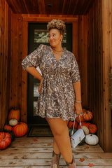 Wishful Weekend Floral Mini Dress Curves
