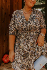 Wishful Weekend Floral Mini Dress Curves
