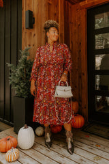 Blooming Keepsake Floral Midi Dress Curves