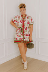 Polished Uptown Floral Mini Dress Curves