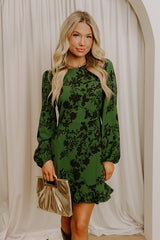 Midnight Sonata Floral Mini Dress