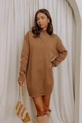 Manhattan Chill Knit Sweater Mini Dress