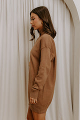 Manhattan Chill Knit Sweater Mini Dress