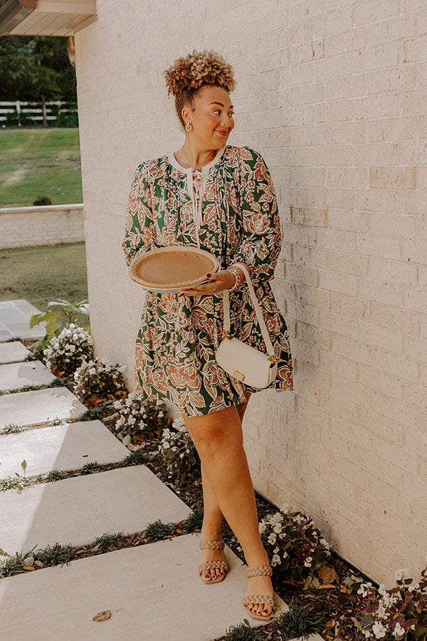 Feeling Dreamy Floral Mini Dress Curves