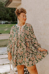 Feeling Dreamy Floral Mini Dress Curves