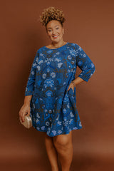 Estate Muse Floral Mini Dress Curves