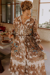 Timeless Estate Paisley Maxi Dress Curves