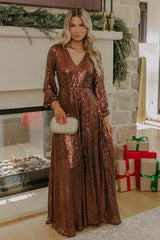 Oh So Alluring Sequin Maxi Dress