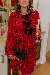 Bows And Sparkles Sequin Mini Dress