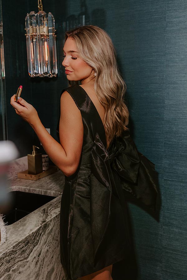 Cocktail Ready Satin Mini Dress