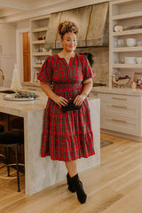 So Plaid To Meet Midi Dress Curves