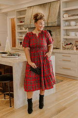 So Plaid To Meet Midi Dress Curves