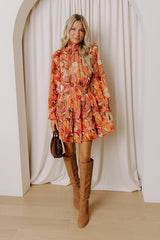 Forever Grateful Paisley Mini Dress