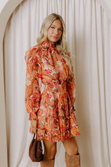 Forever Grateful Paisley Mini Dress