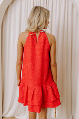 Vineyard Dreams Floral Jacquard Mini Dress