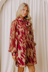 Candlelight Hour Metallic Mini Dress