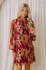 Candlelight Hour Metallic Mini Dress