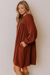 Soho Strolls Embroidered Mini Dress