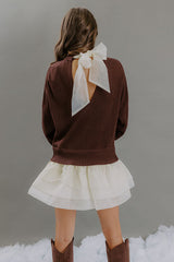 Graceful Ease Knit Mini Romper Dress