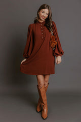 Falling for You Ruffle Mini Dress