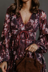 Evening Garden Floral Jacquard Mini Dress