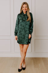 Cosmos And Kisses Floral Jacquard Mini Dress