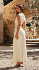Auria Off Shoulder Maxi Dress - Yellow