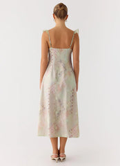 Europa Midi Dress - Mystic Paisley