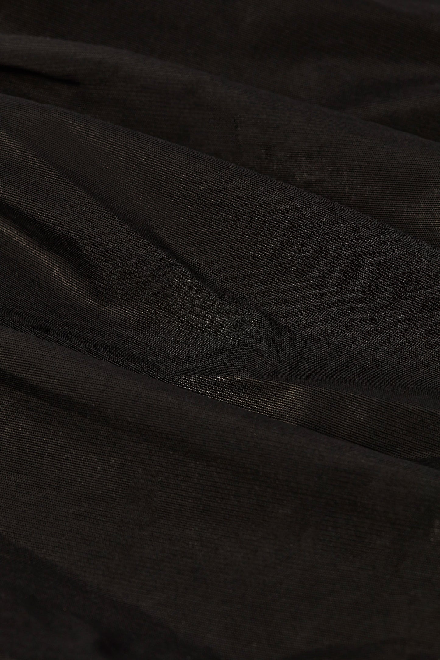 Metallic Ruched Cut-Out Flared Jumpsuit in Black