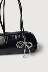 BEADED RIBBON BAG CHARM