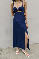 CUTOUT MIDI DRESS