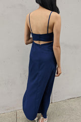 CUTOUT MIDI DRESS