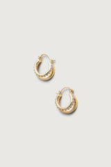 DOUBLE HOOP EARRINGS