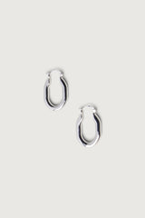 OVAL HOOP EARRING