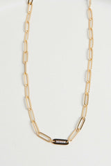 LINK CHAIN NECKLACE WITH PENDANT