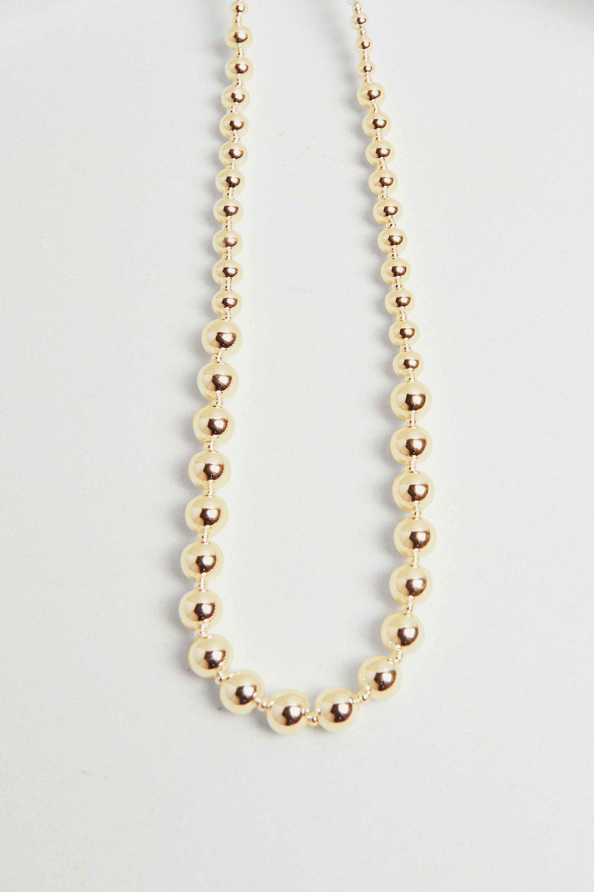 METAL BALL NECKLACE