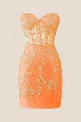 Sweetheart Lavender Lace Tight Mini Dress