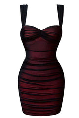 Pink Ruched Tight Dress