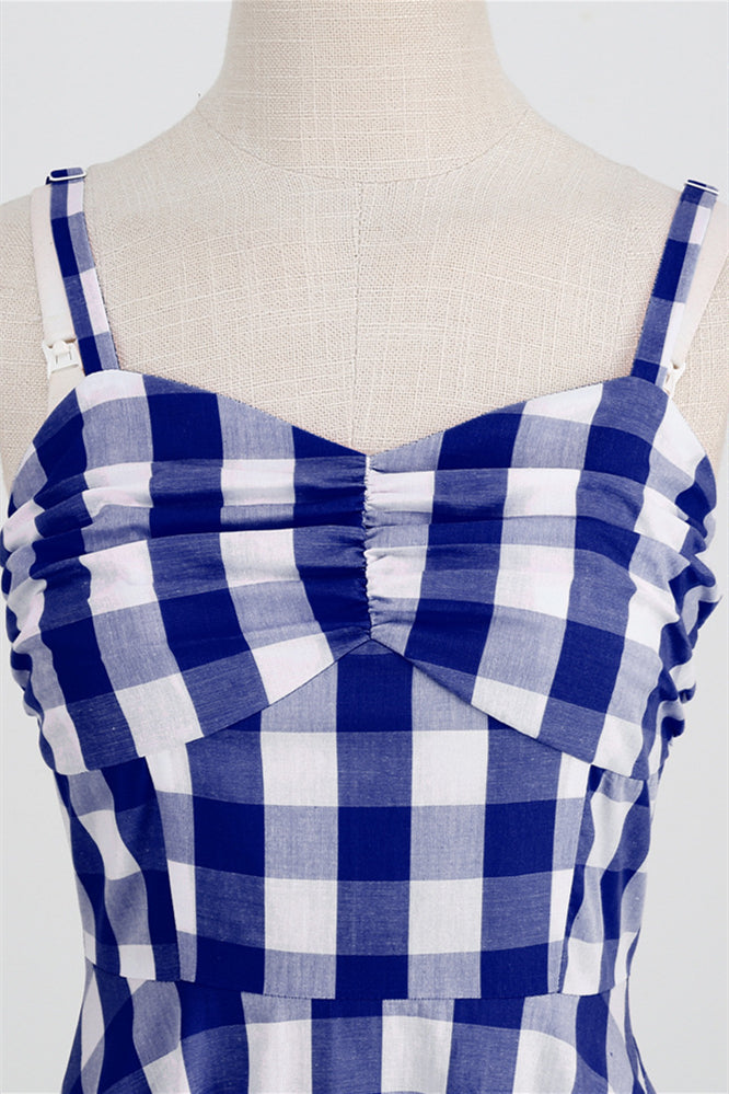 Straps Pink Plaid Barbie Dress