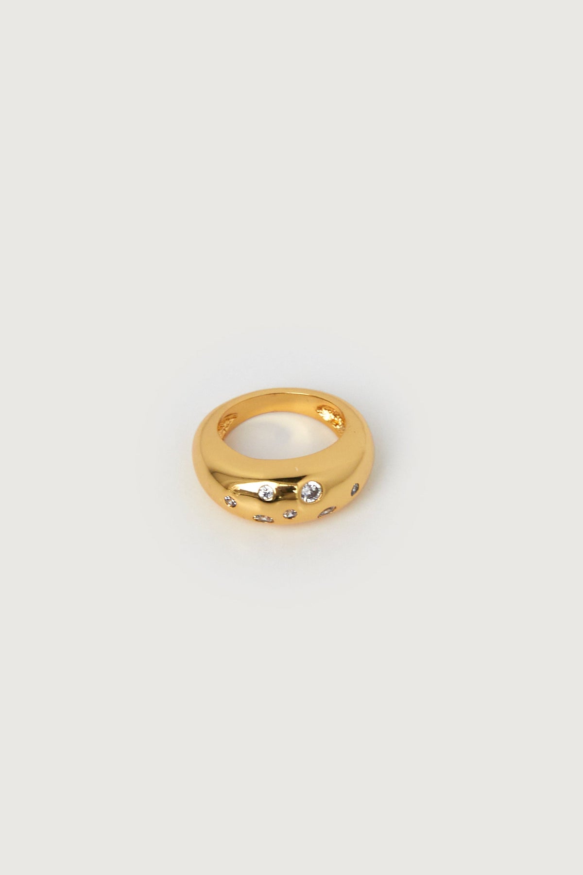 DOME RING WITH ZIRCONIA