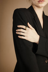 DOME RING WITH ZIRCONIA