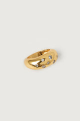 DOME RING WITH ZIRCONIA