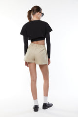 DOUBLE PLEATED SHORT