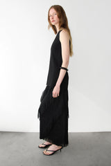 ASYMMETRICAL FRINGE SKIRT
