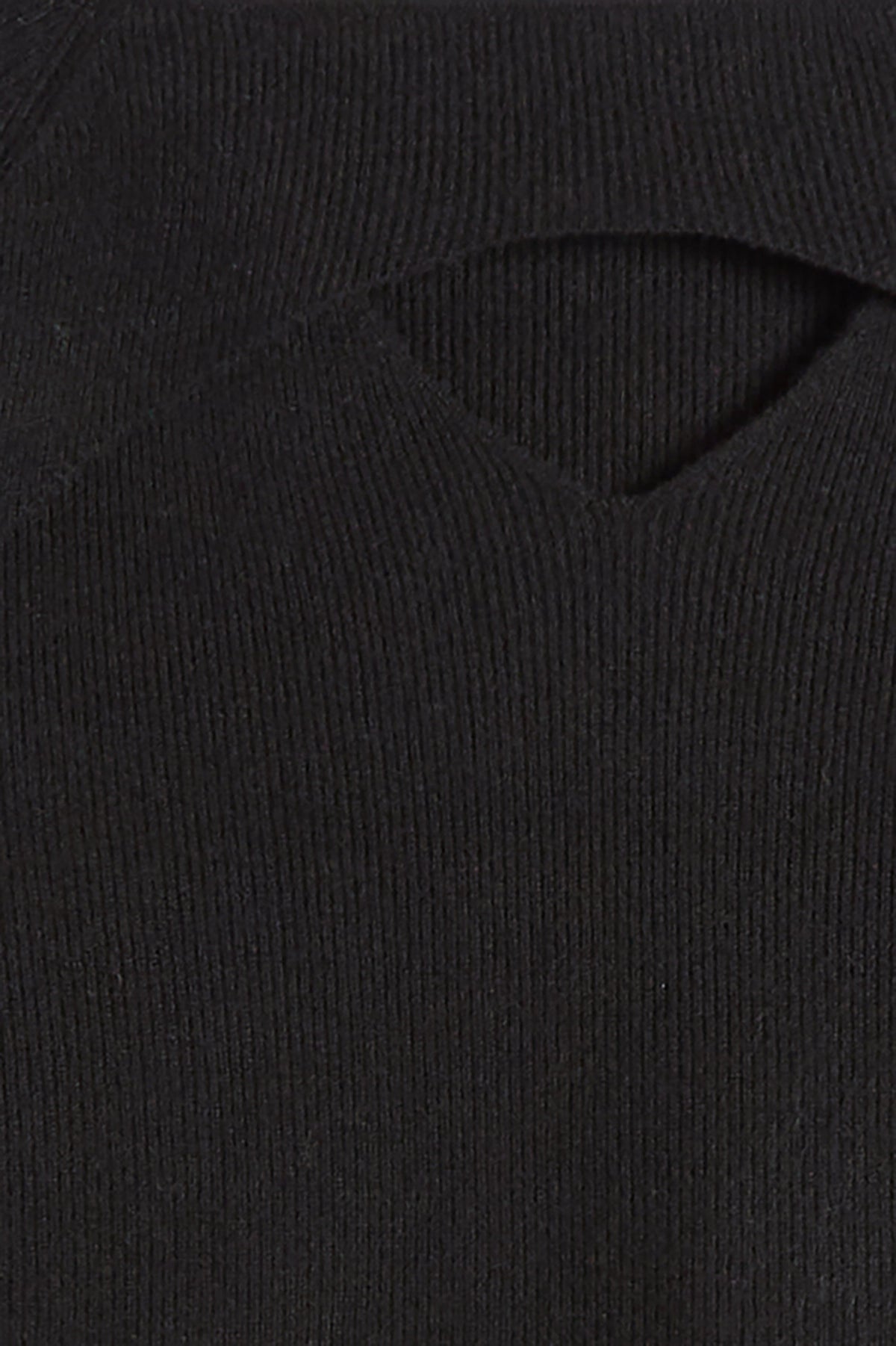 OFF SHOULDER SWEATER WITH CUTOUT