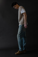 CABLE KNIT SWEATER VEST